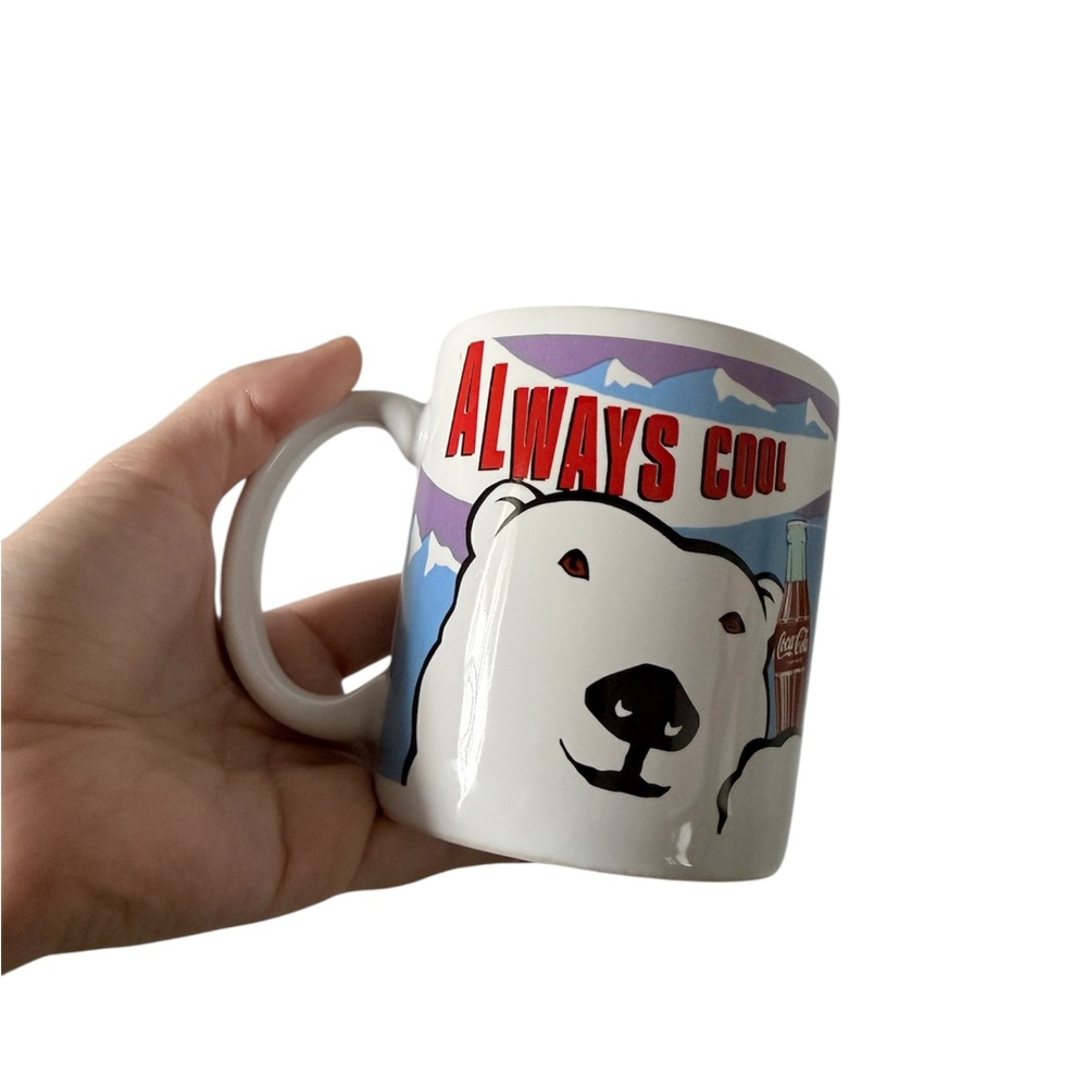 1995 Coca-Cola Polar Bear Coffee Mug Vintage Dakin Collectible Coke Always Cool - Picture 3 of 5
